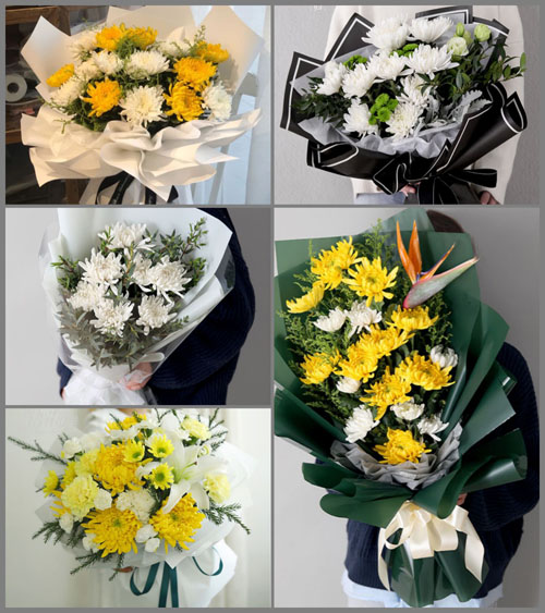 云南曲靖白事花束代送
